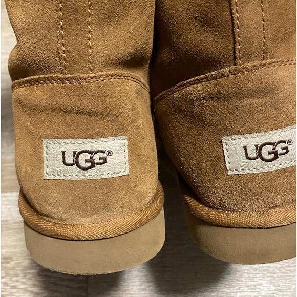 UGG CHESTNUT SHEARLING ZIP UP BOOTS BIG GIRLS SIZE 5 - Picture 4 of 11